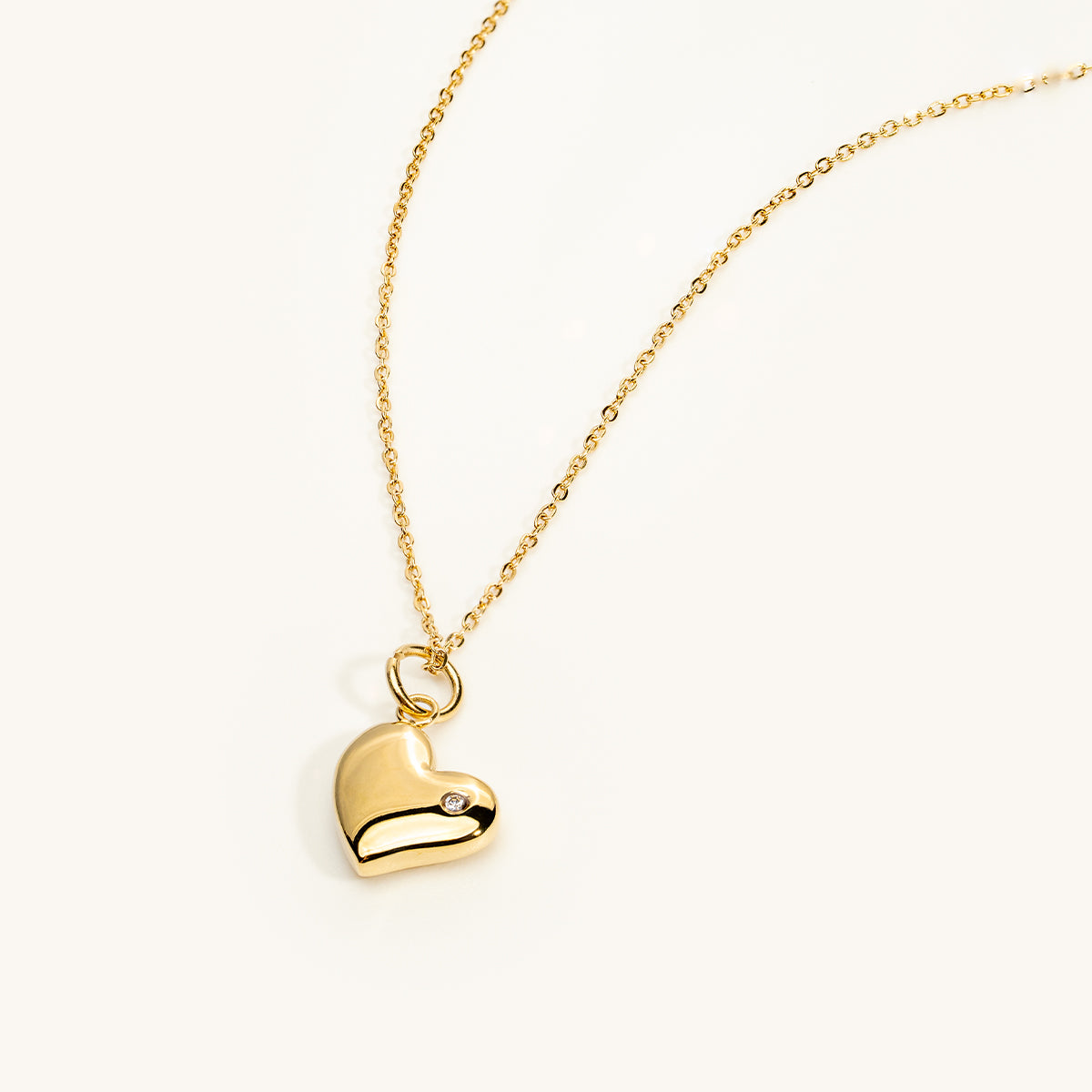 Elin Heart Shape Best Friend Set | 14K Gold Necklace & Pet Tag | Pet Accessories - Dogily
